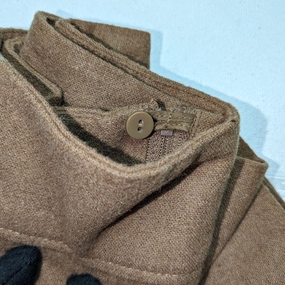 H & M Wool Mini Skirt women's brown lined quarter zip size Small K-1 - Picture 15 of 15